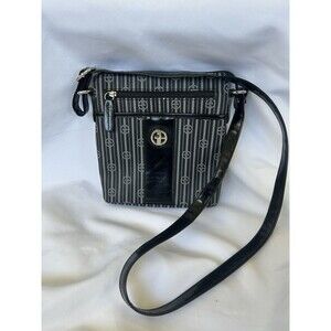 GIANI BERNINI faux-leather small women's crossbody bag - Black Grey (Used)